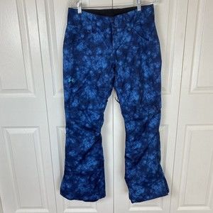 Under Armour Size M Skii Snowboard Pants Blue Tie Dye Coldgear Infrared